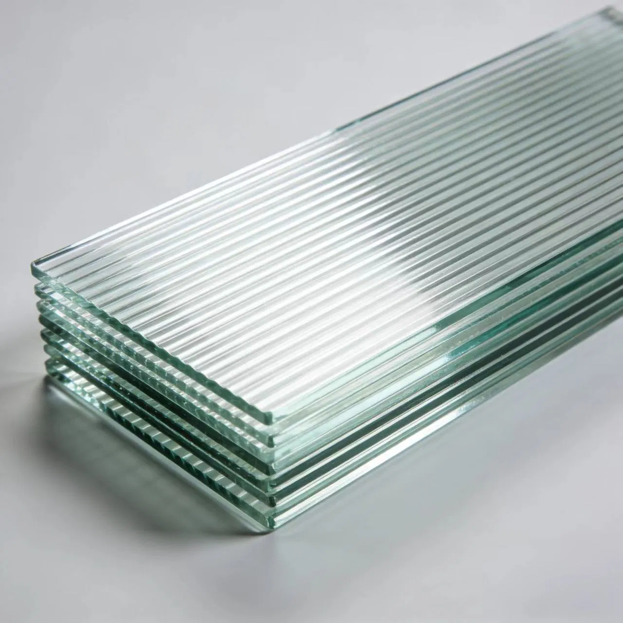 Office Area Partitions Made of Tempered Fluted/Pattern Glass, Fireproof and Soundproof