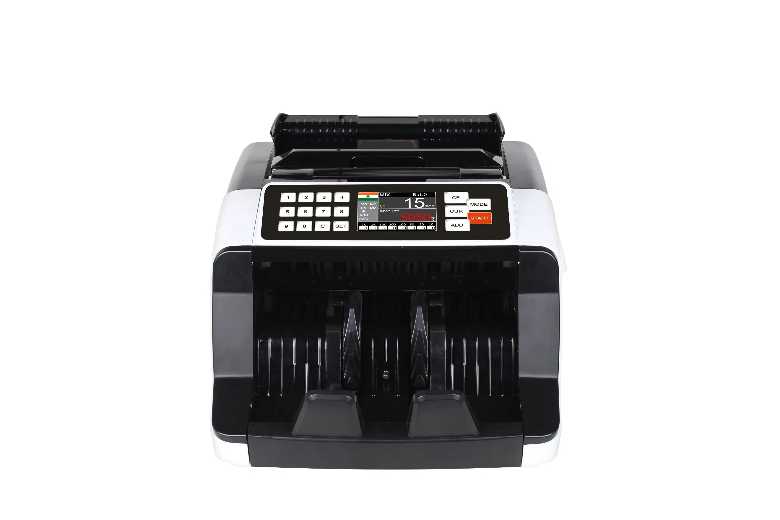 Al-7200 Worldwide UV Mg Counterfeit Detection TFT Display Money Counter Cash Counting Machine