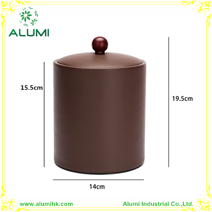 Hotel Ice Bucket with Luxury Leather