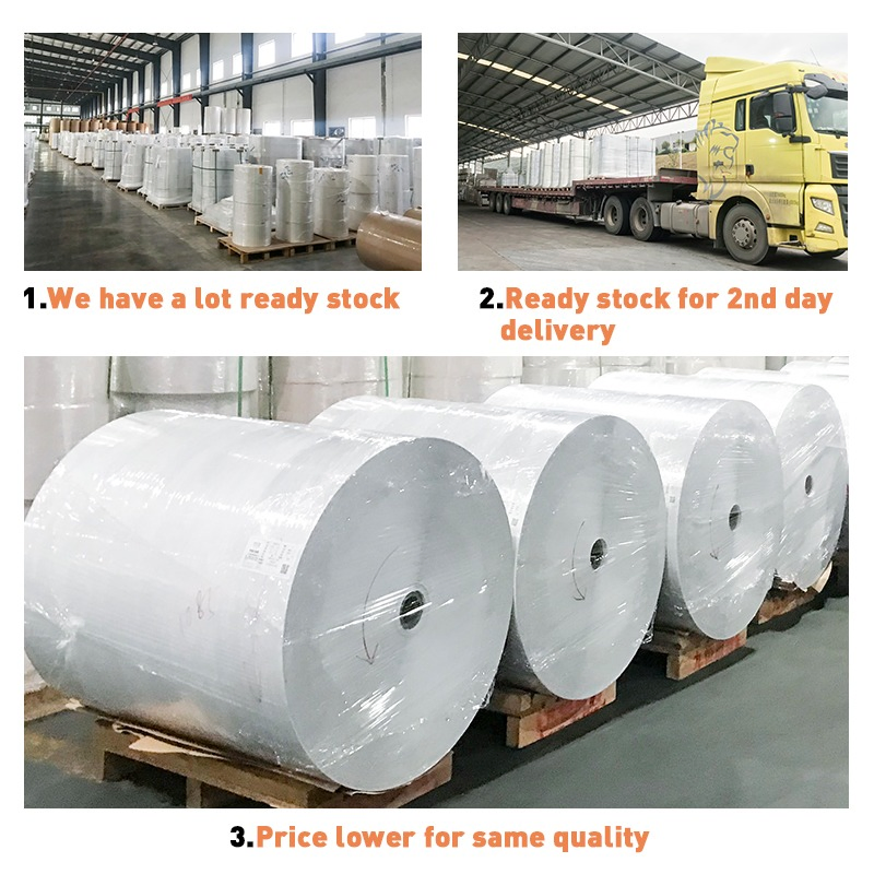 High Quality Top Coated Paper C2s Glossy Art Paper Jumbo Roll Material