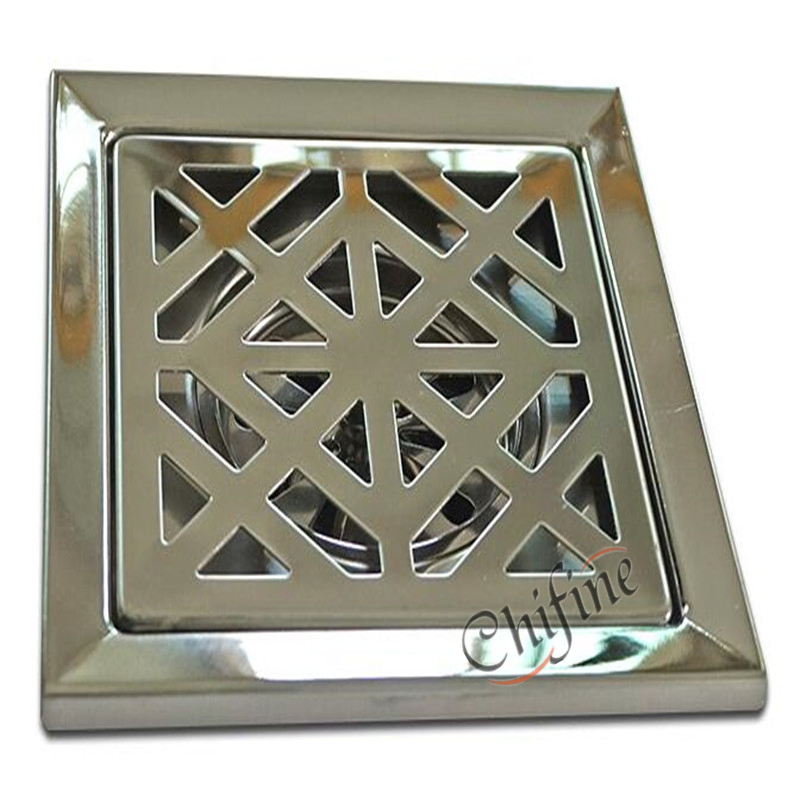Square Outdoor Stainless Steel Floor Drain