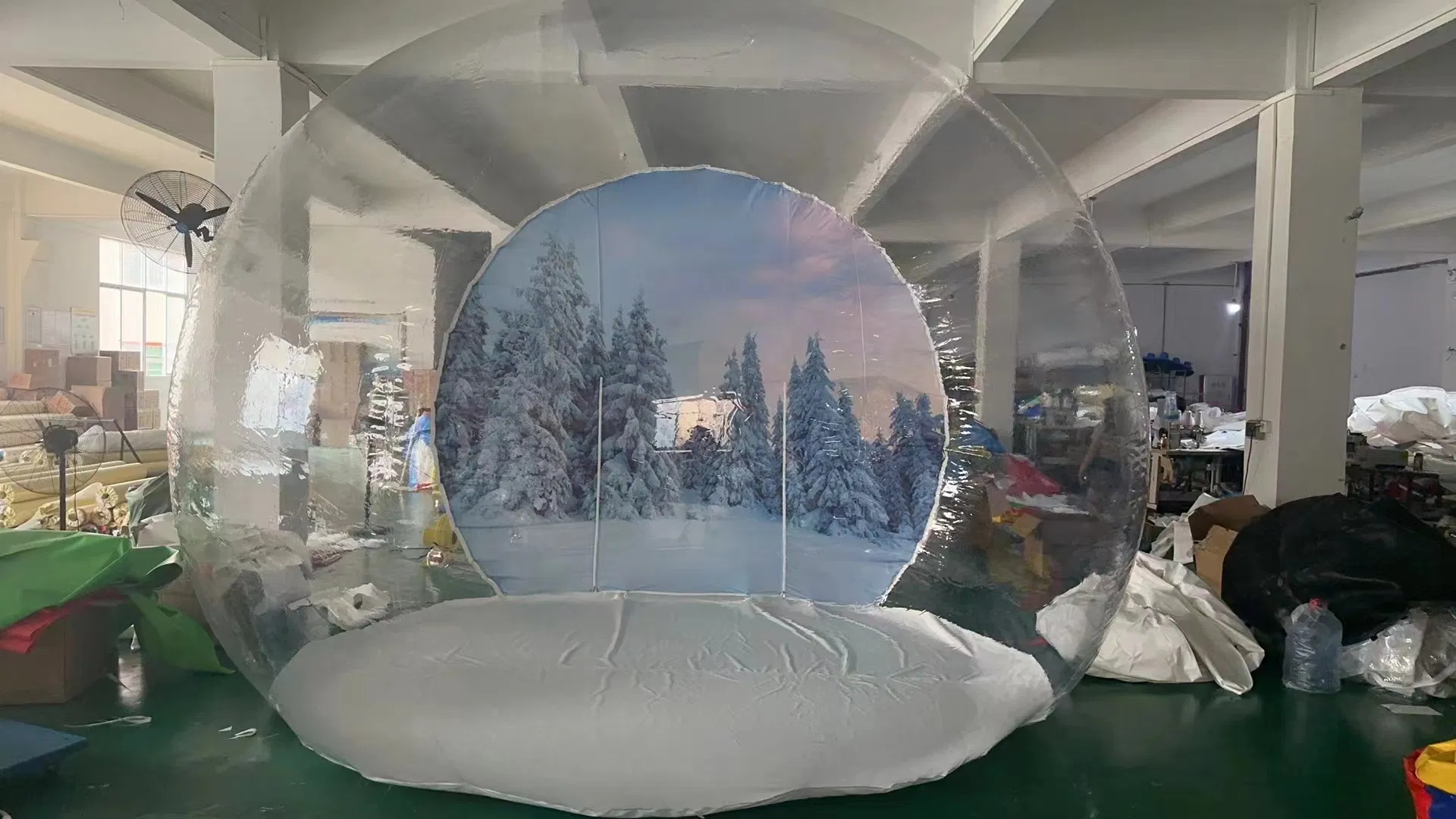 Inflatable Bubble Room with Privacy Curtains