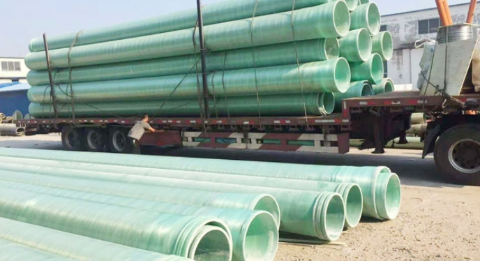 FRP Pipe Winding Ventilation Odor Removal Drainage and Sewage Sand-Filled Underground Large-Diameter Power Cable Protection Pipe