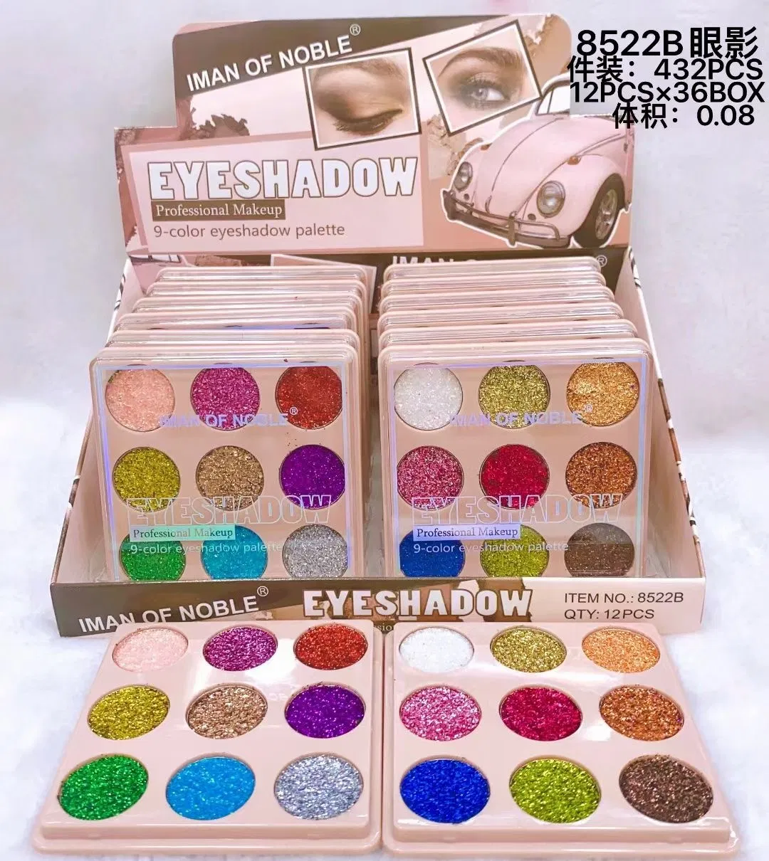 Inventory Eye Shadow Plate Sequins 15 Color 24 Color Wholesale