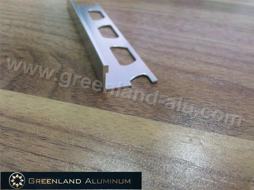 Bright Silver L Shape Tile Trim for 8mm, 10mm, 12mm Tile