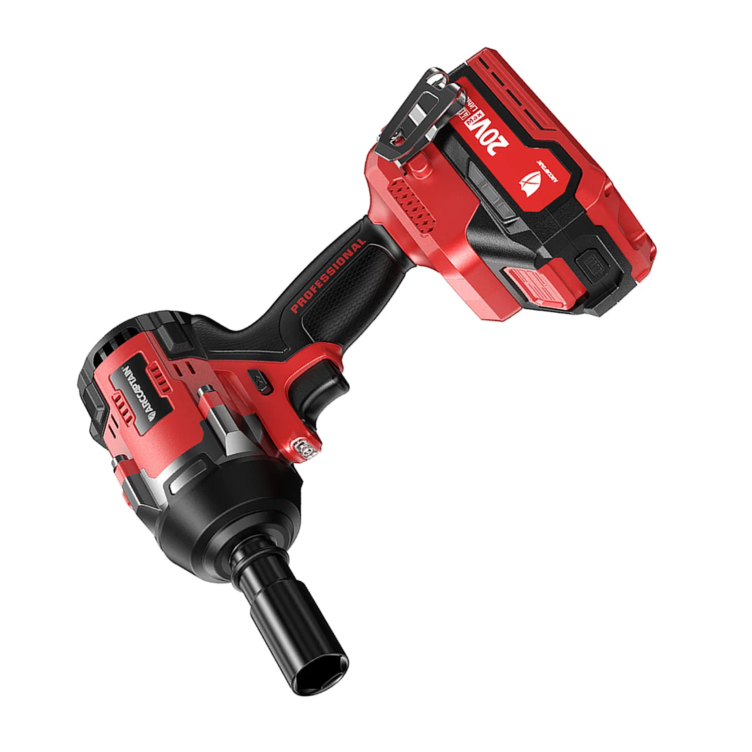 Arccaptain 1/2 Inch Cordless Impact Driver 1350n. M Output with 15c High-Rate Lithium Batteries