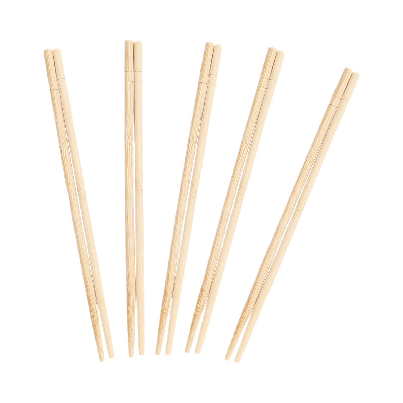 Round Bamboo Chopsticks, Hygienic Disposable for Takeaway