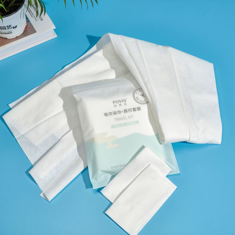 Disposable Towel 100% Cotton in Large Bath Towel Travel