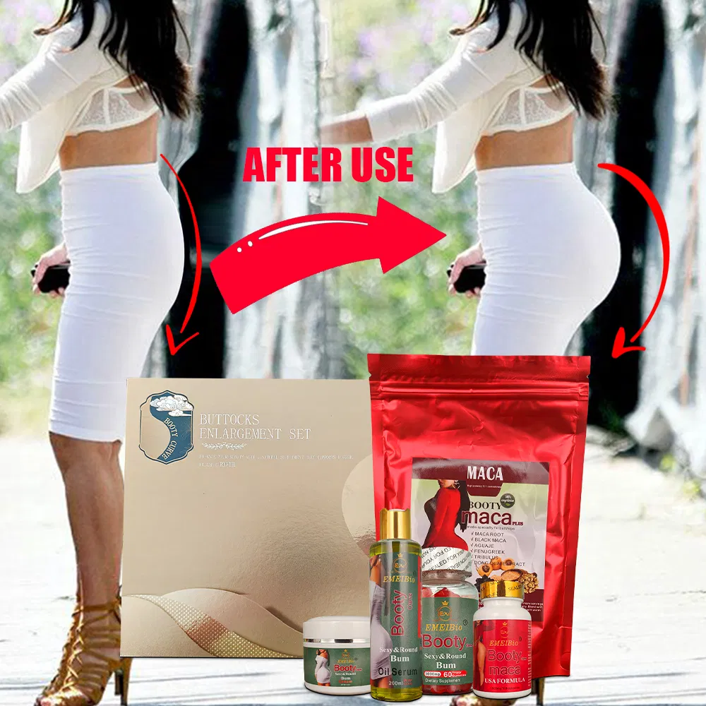 Butt Enlargement Set Private Label Gift Box Packaging Women Butt Lift Bbl Capsule Gummy Powder Oil Cream Enhancement Butt