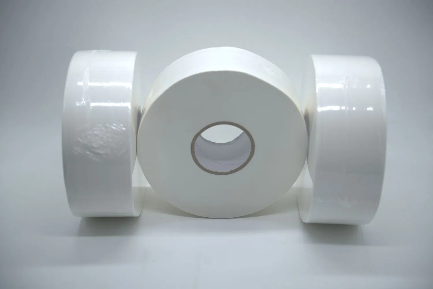 Eco-Friendly Recycled Bamboo and Wood Blend Toilet Tissue - Mini Jumbo Roll