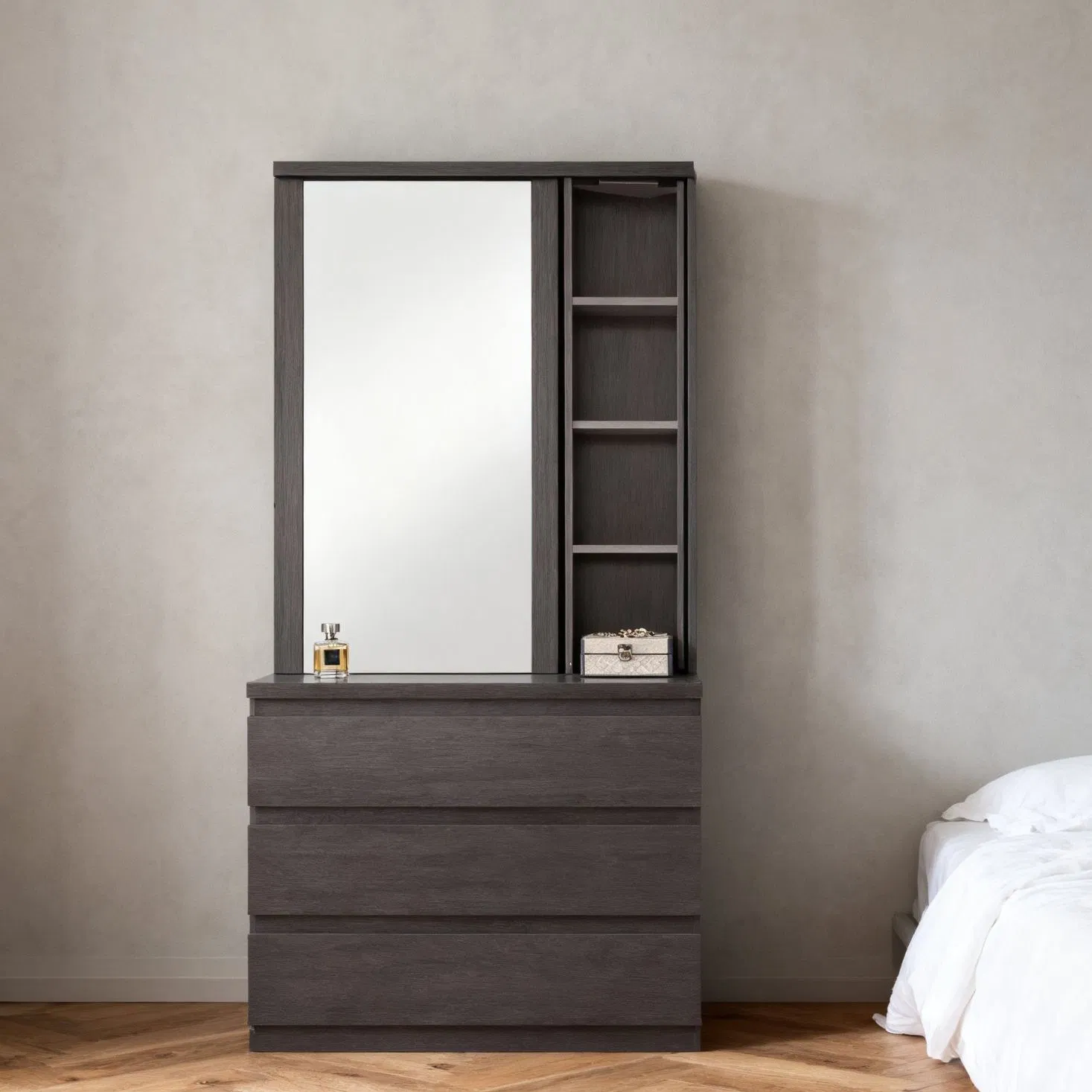 Modern High-End Full-Length Mirror Dressing Table Multifunctional Integrated