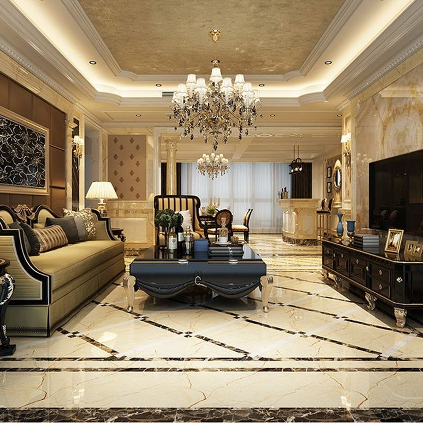 800X800X12mm Anionic Material Floor Glazed Ceramic Flat Tile