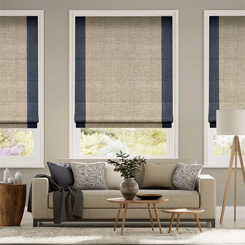 Blackout Roller Shades Roman Window Blinds Window Sunscreen Manual Roman Blinds
