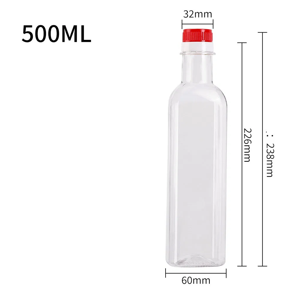 Best Selling Square Thickened Vinegar Juice Dispensing Olive Oil Bottle