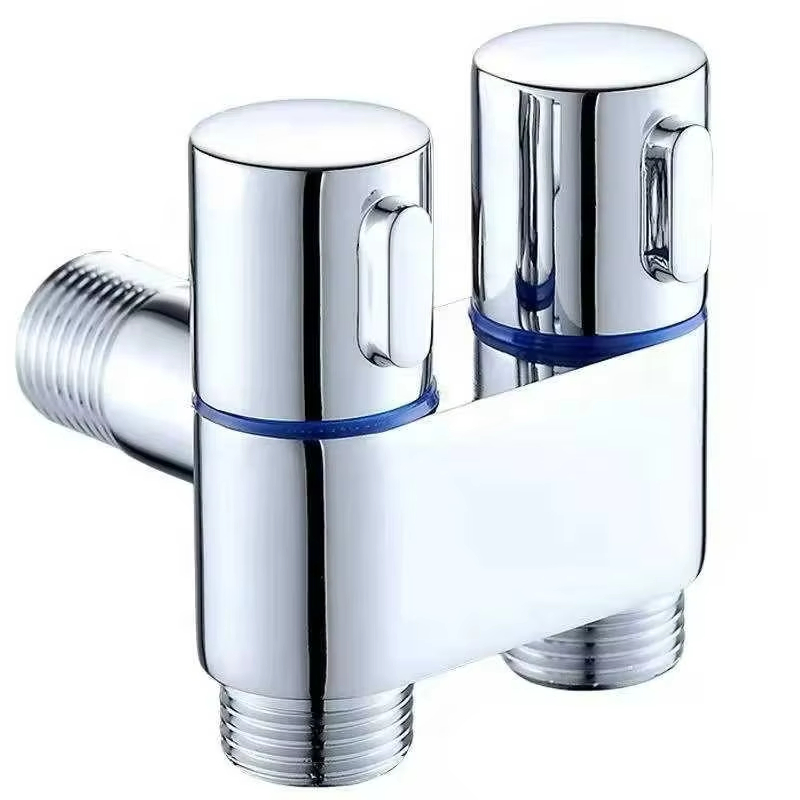Chrome Plating on One in Two out Water Stop Valve