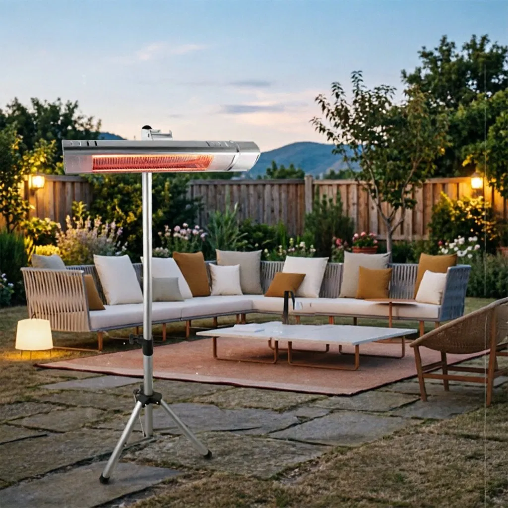 Golden Tube 1500W Infrared Patio Heater with Remote