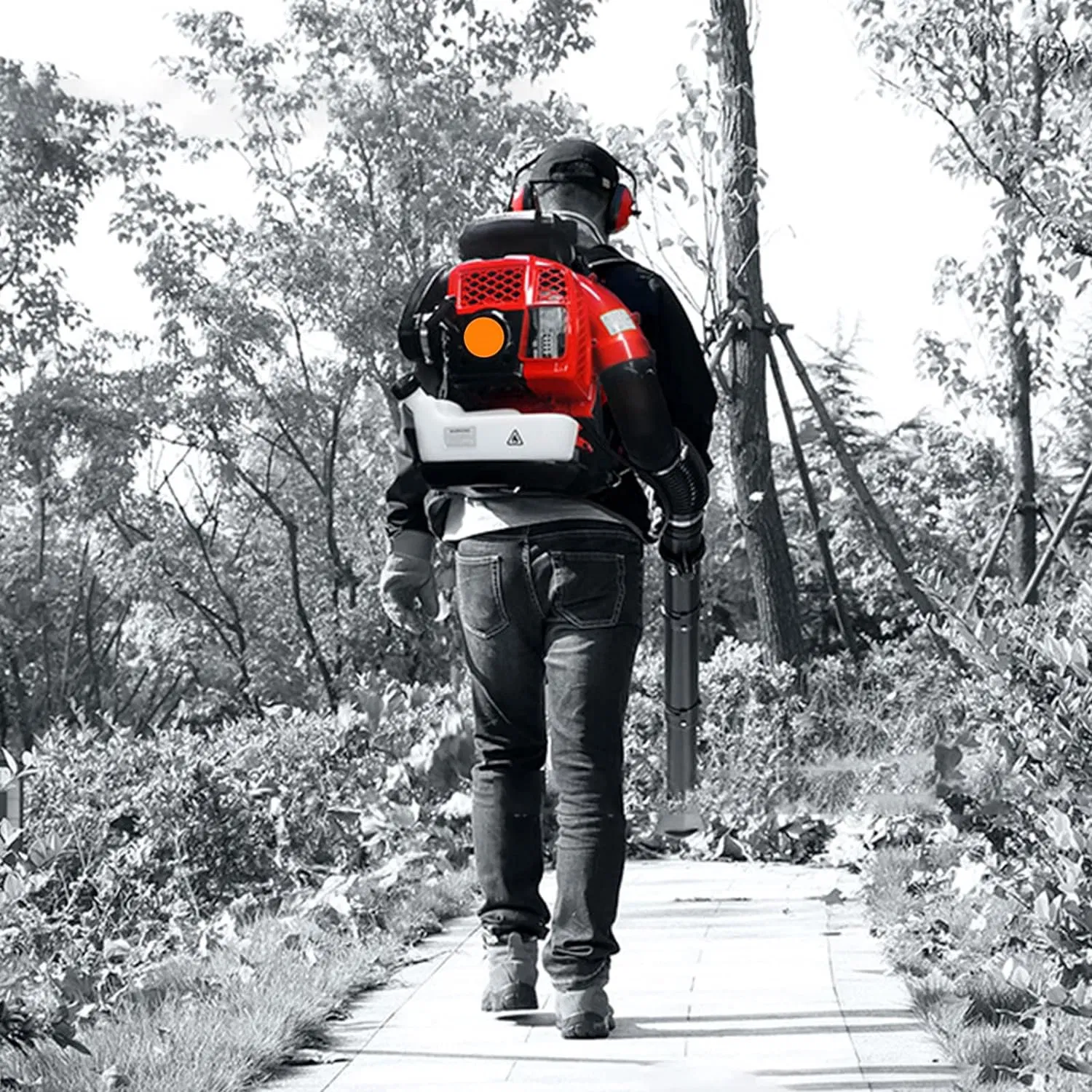 80cc 2-Stroke 2300W 2L Backpack Leaf Snow Air Blowers