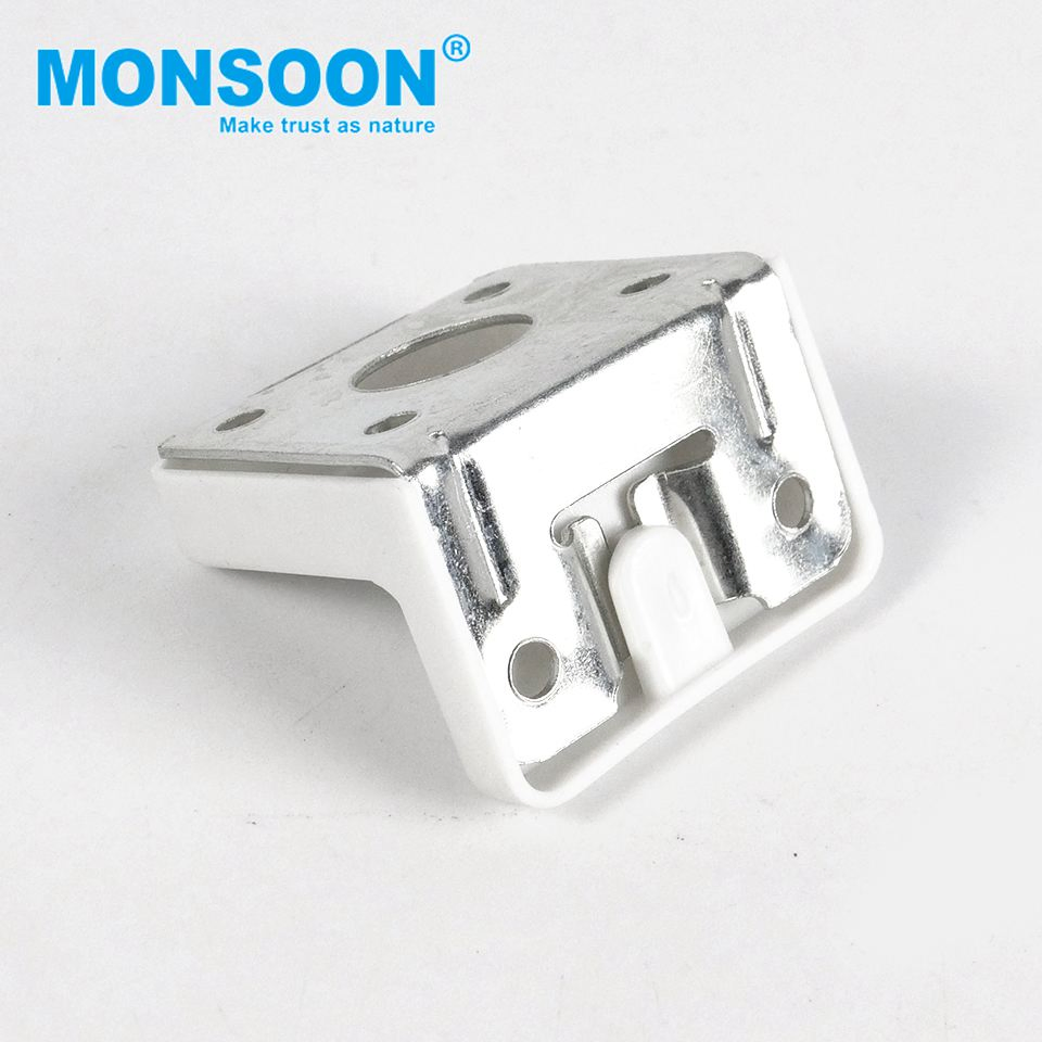 Heavy Duty White Zinc Plate Iron L Shape Angle Board Holder Reinforce Bracket Kitchen Cabinet Connectors Shelf Support