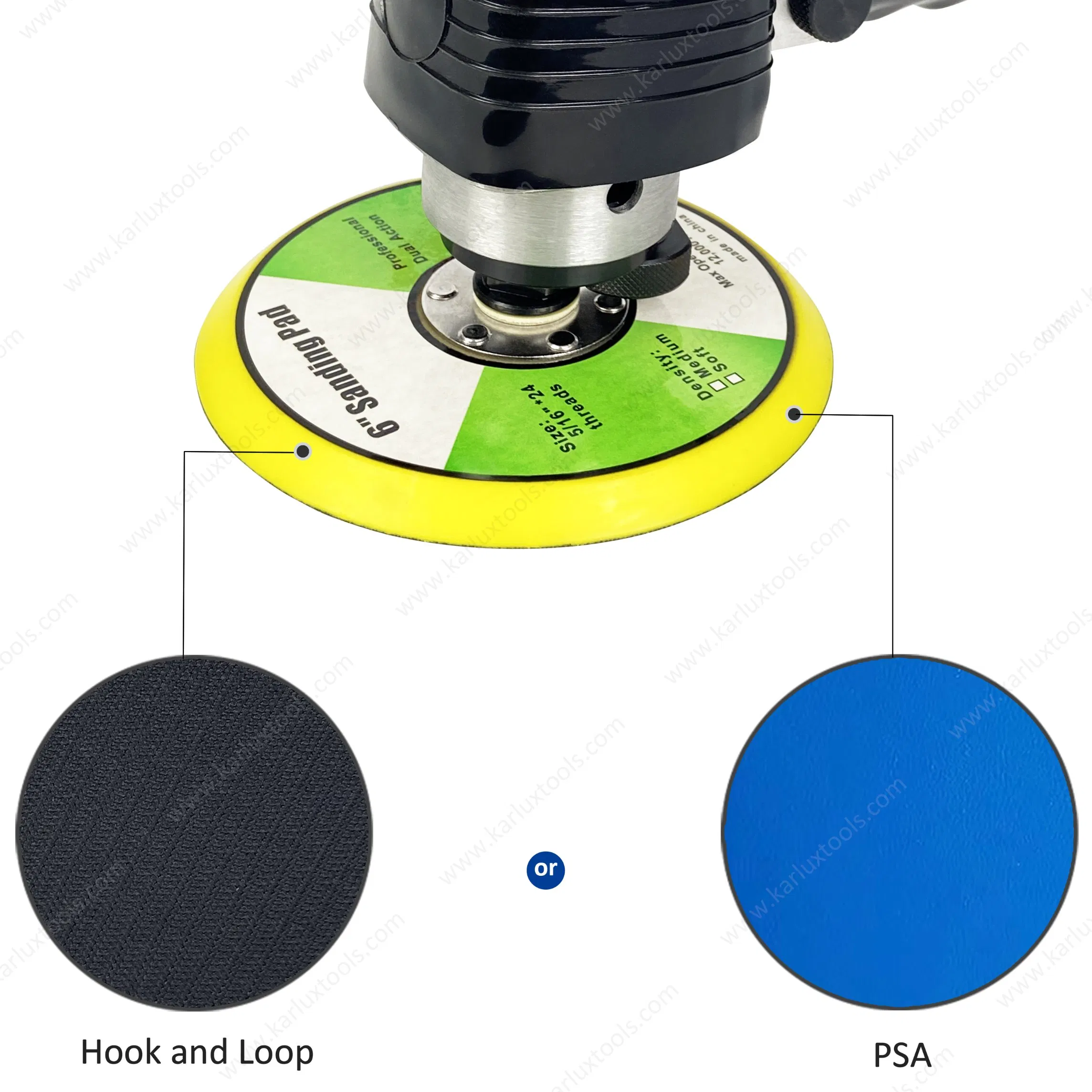 10000rpm Non Vacuum Adjustable Orbit Non-Orbit or 9.5mm Pneumatic Ortbital Sander Air Sander