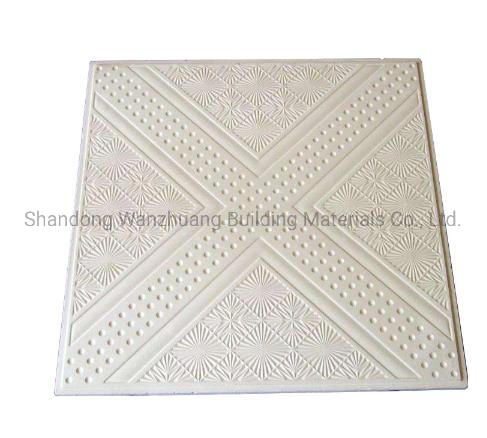 60X60 Waterproof Acoustic Gypsum Suspended False Ceiling Tile