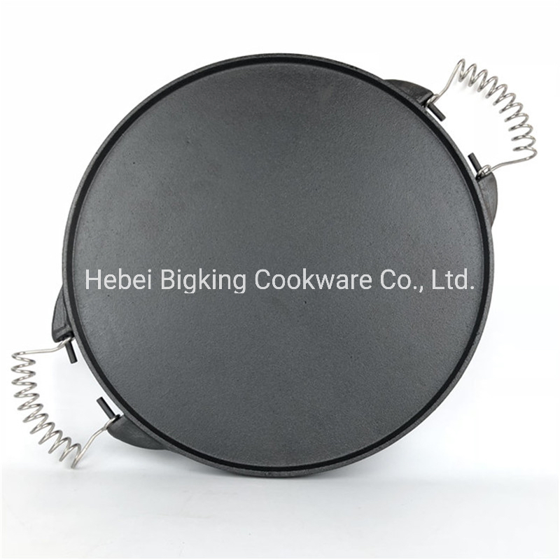 Wholesale Nonstick Cast Iron BBQ Iron Grill Plate Round 40cm