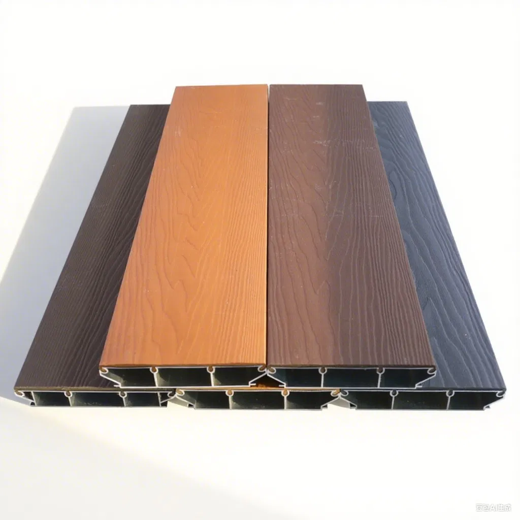 Good Quality Outdoor Floor Aluminium Decking Courtyard Walkway TPV Coating 50 Years Fire Retardant Replacing Plastic Wood