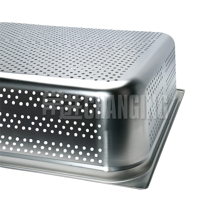 Перфорированный противень из нержавеющей стали 1/2 GN