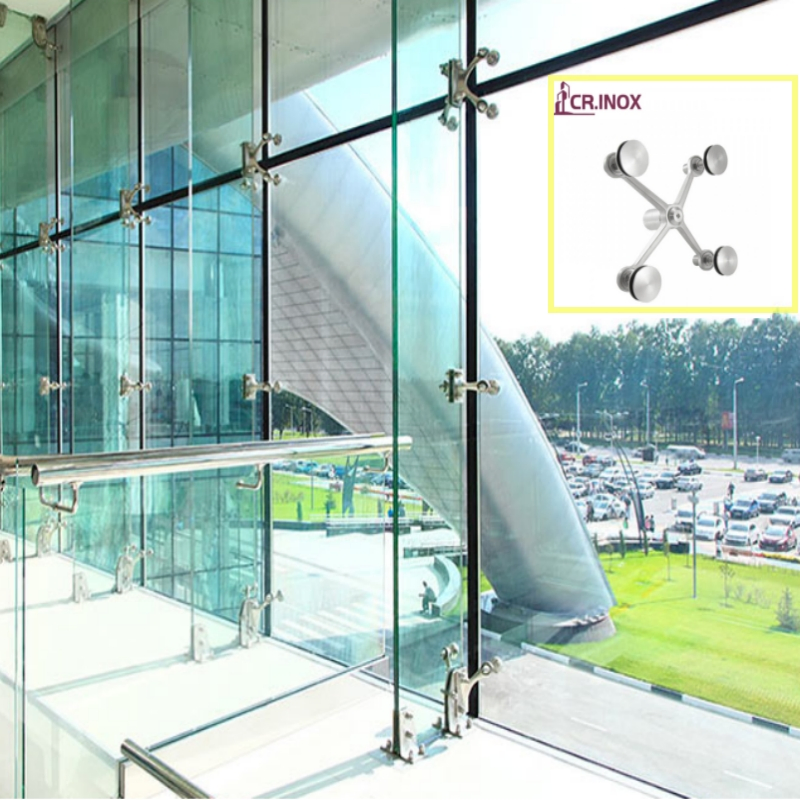 High Quality Stainless Steel Glass Spider, Glass to Glass