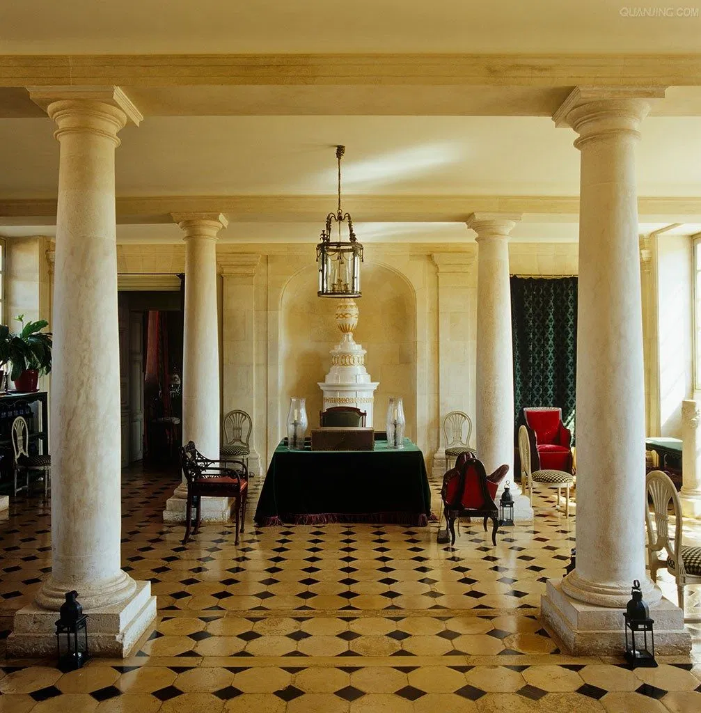 Natural Stone Carved Decorative Marble Roman Pillar Architecture Columns Design