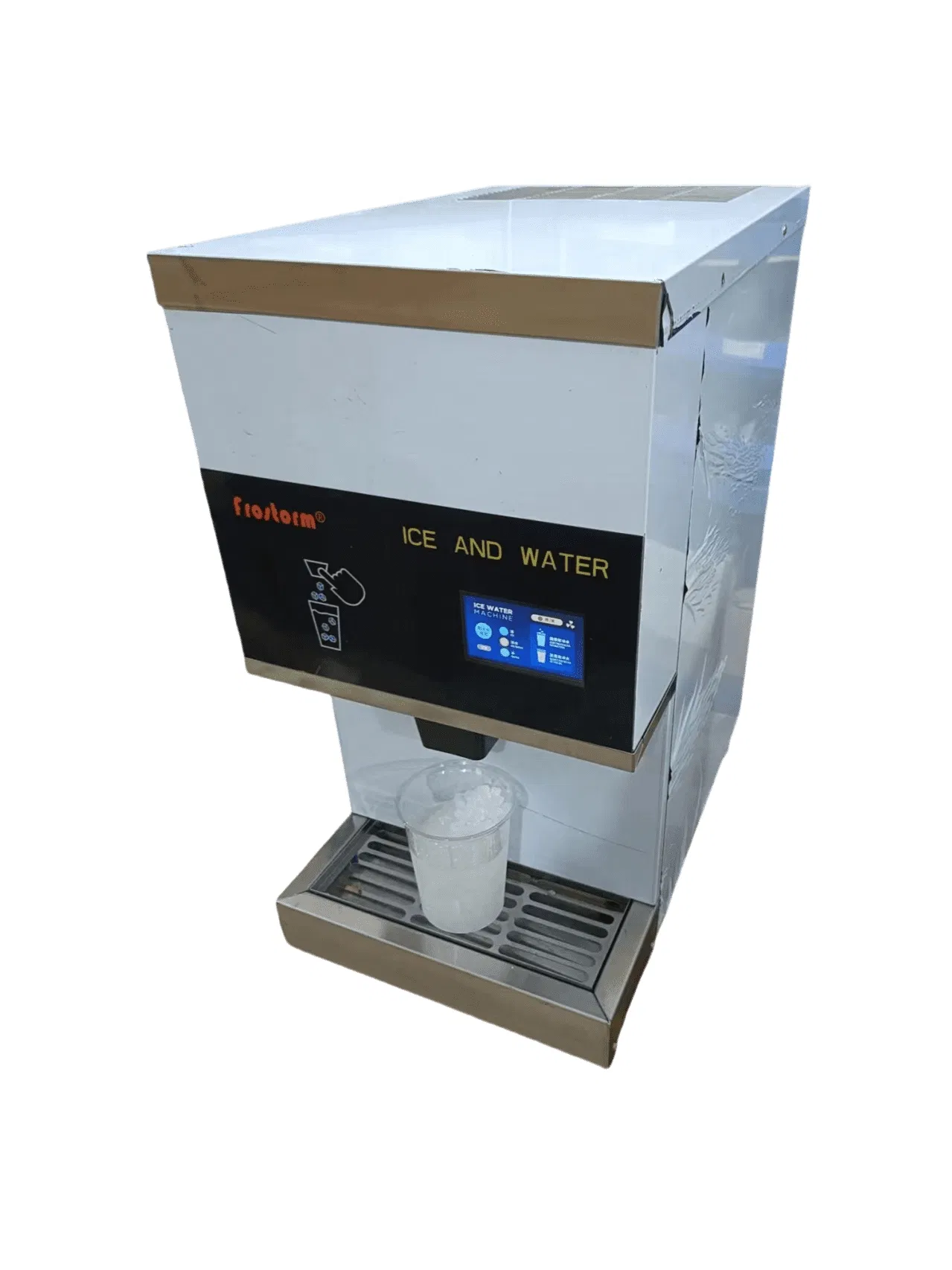 Hot Sell Easy to Clean Commercial Ice Maker with Storage Ice Dispenser