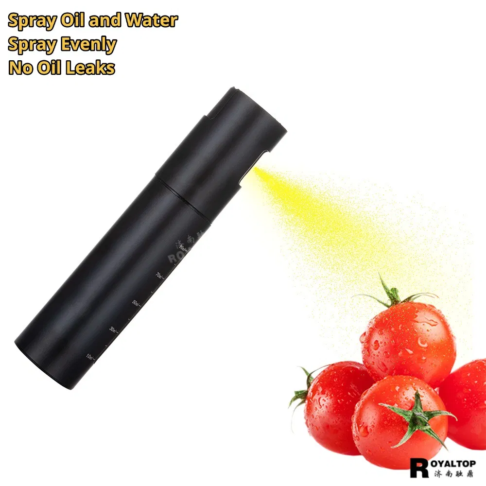 Black Stainless Steel Olive Oil Vinegar Water Spray Bottle Mini for Kitchen Cooking Camping Barbecue