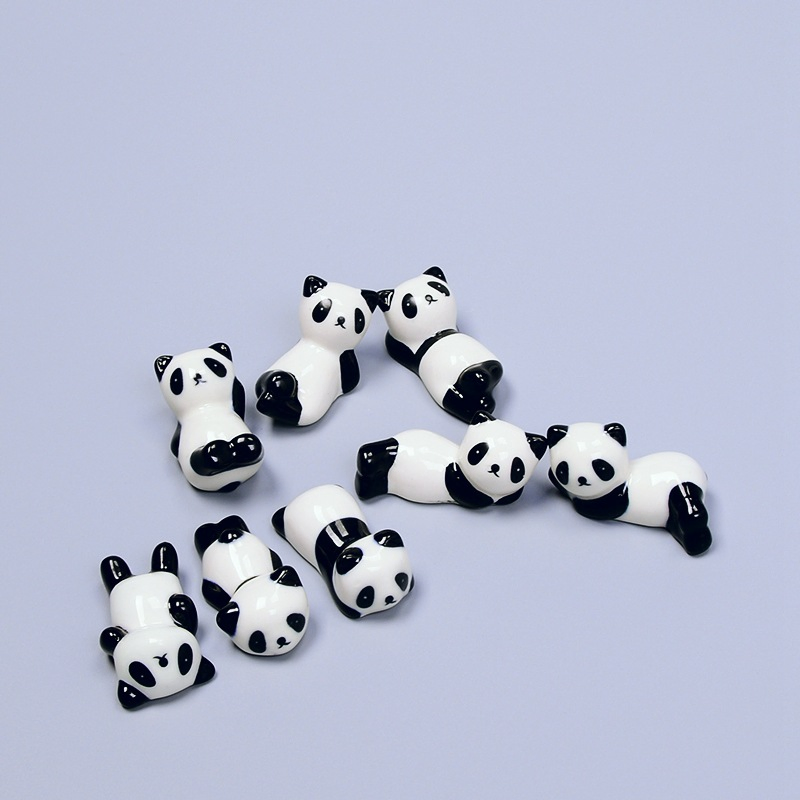 Animal Chinese Panda Mold Porcelain Ceramic Tableware Utensils Chopstick Rack