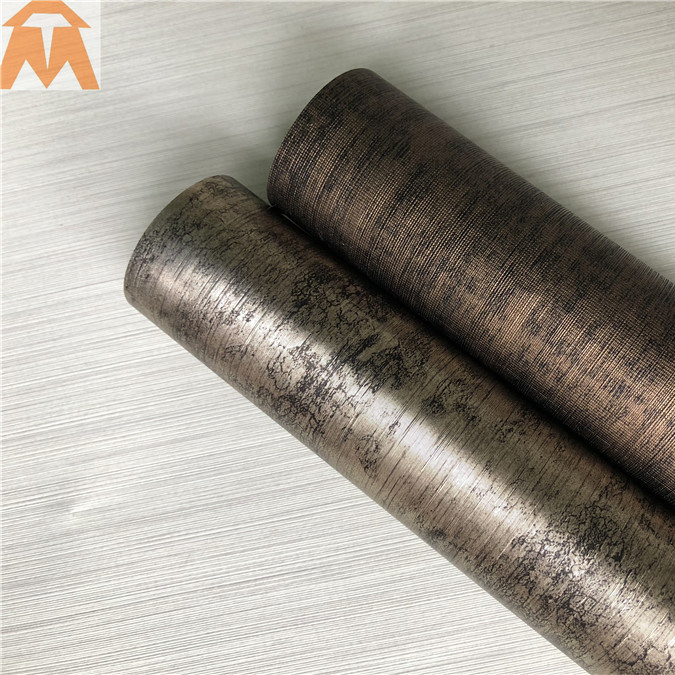 Decoration PVC Membrane Foil with Metallic Color Paperwall Panel Film