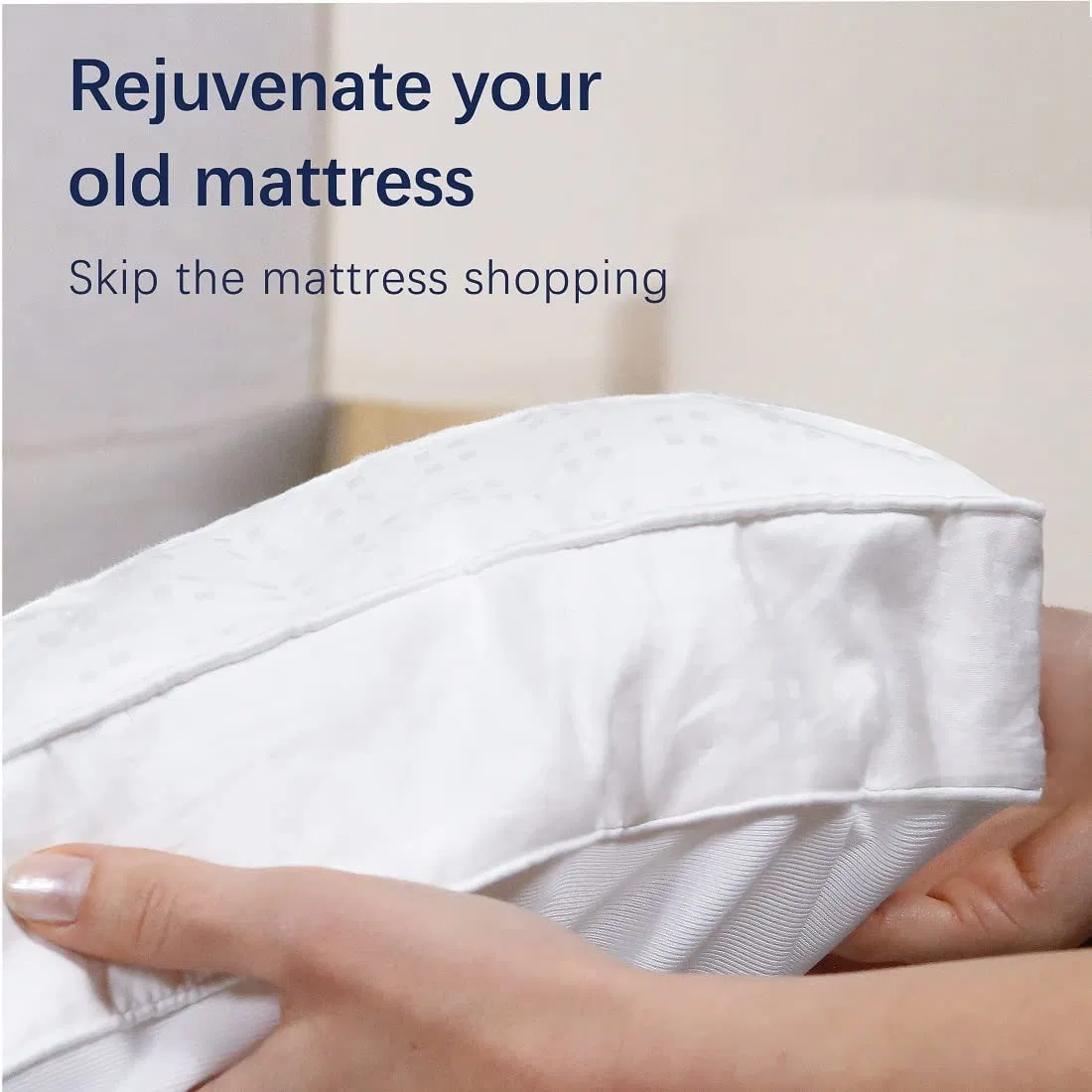 Mattress Topper Pad with 8-21 Inch Deep Pocket Down Alternative Fill
