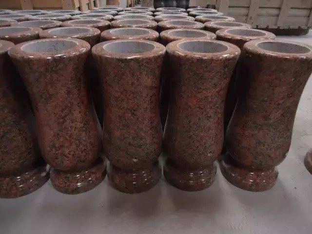 Custom Granite Cemetery Vases for Memorials and Tombstones