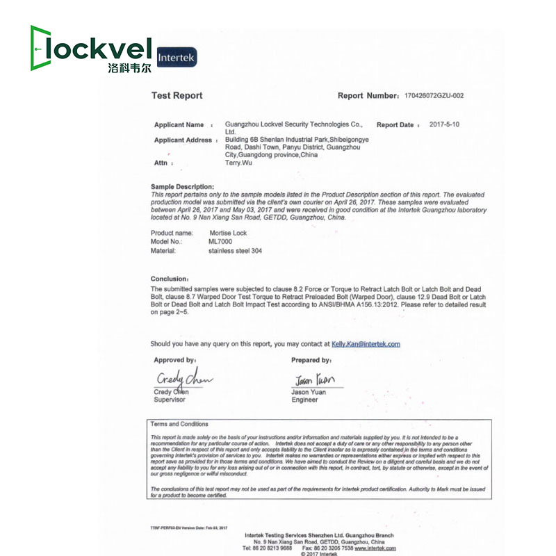 ANSI Security Mortise Door Lock Body with Classroom/Deadbolt/Privacy Lock Function