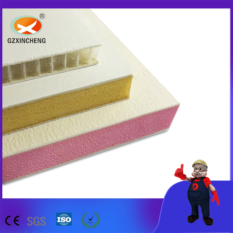 Corrosion Resistance PU XPS FRP Fiberglass Honeycomb Sandwich Panel for Caravan