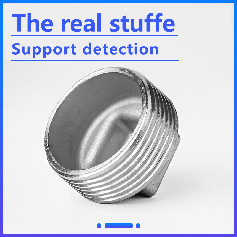 Stainless Steel Pipe Fittings 304 Thread 1'' Plug for Water Oil Gas