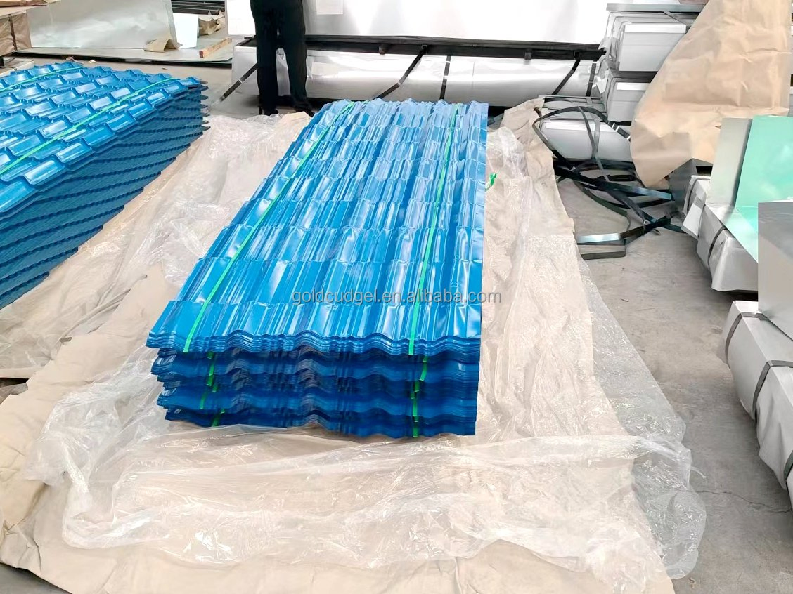 0.5mm Ral Color Steel Plate Galvanized PPGI Corrugated Roof Panel En Standard Color Steel Tile Manufacturer