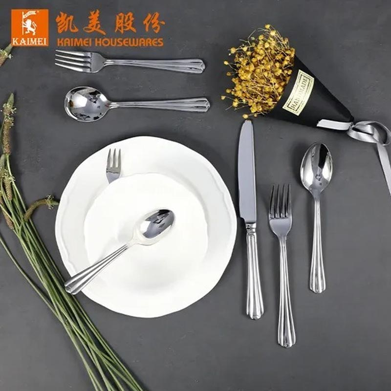 Wholesale Hotel Fork Spoon Knife Restaurant Cutlery Stainless Steel Flatware Set