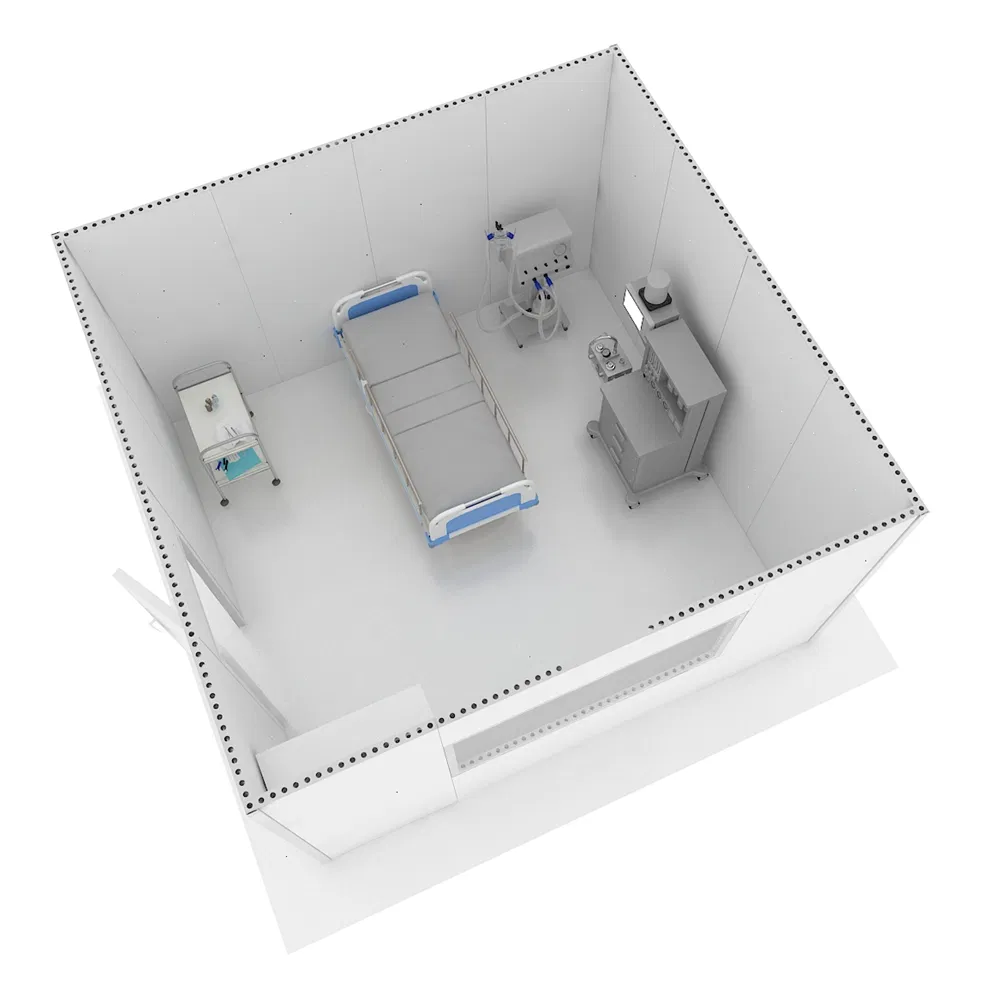 Portable Medical Isolation Booth for Patient Protection and Safety