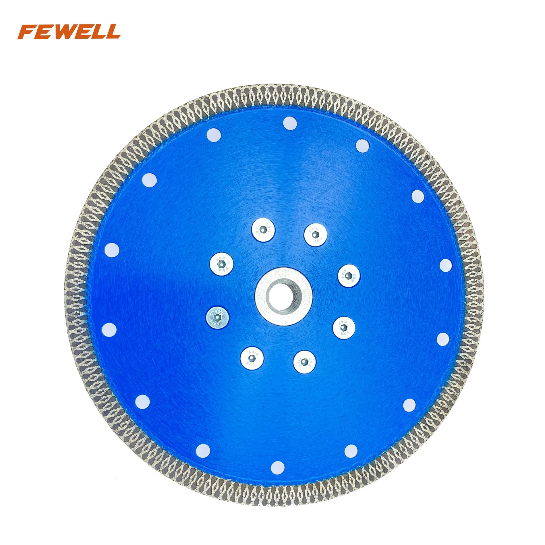 180*1.6/1.2*10*160*M14 Hot Press Aluminum Flange Diamond X Turbo Saw Blade for Dry Cutting Porcelain Ceramic Tile