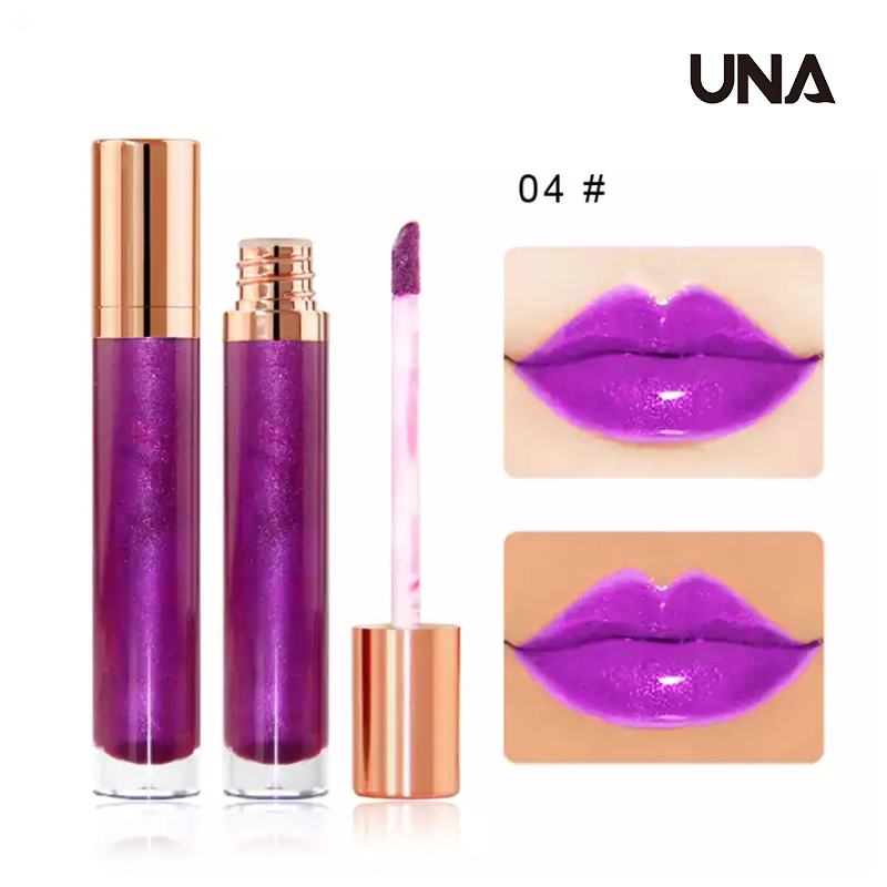 Wholesale No Logo Popular Full Coverage Metallic Shiny Glossy Lip Makeup Moist Pearl Lip Gloss