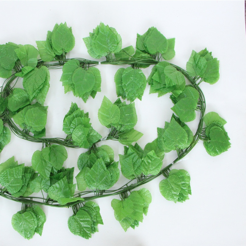 Растения искусственные виноградные лозы ротанг настенные