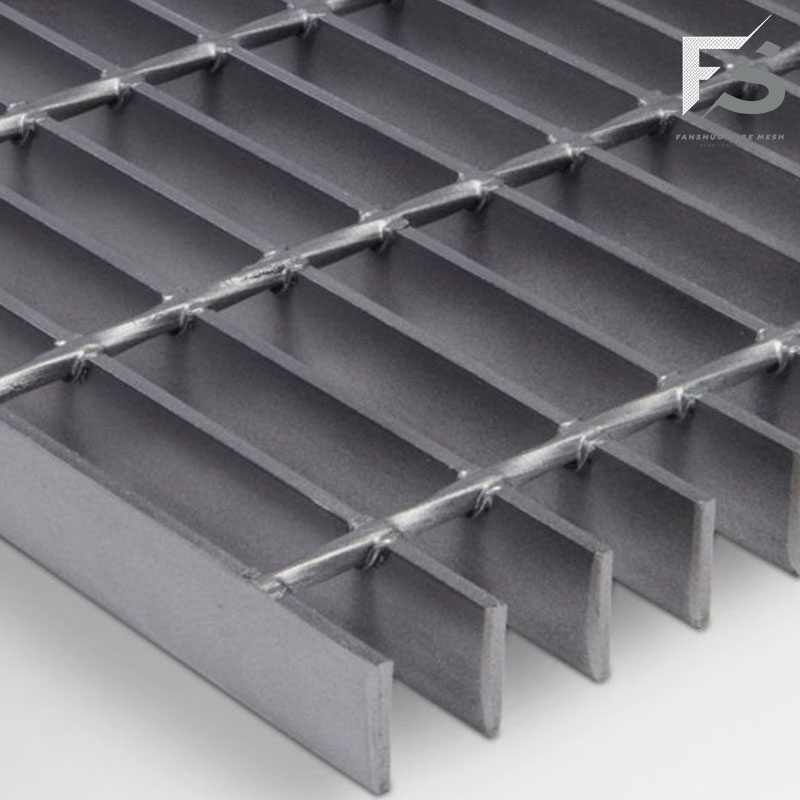 Manufacturer Sales Light Steel Structure Non Slip Serrated Bar Grating Floor Drain Cover Industrial Walkways Steel Bar Grating