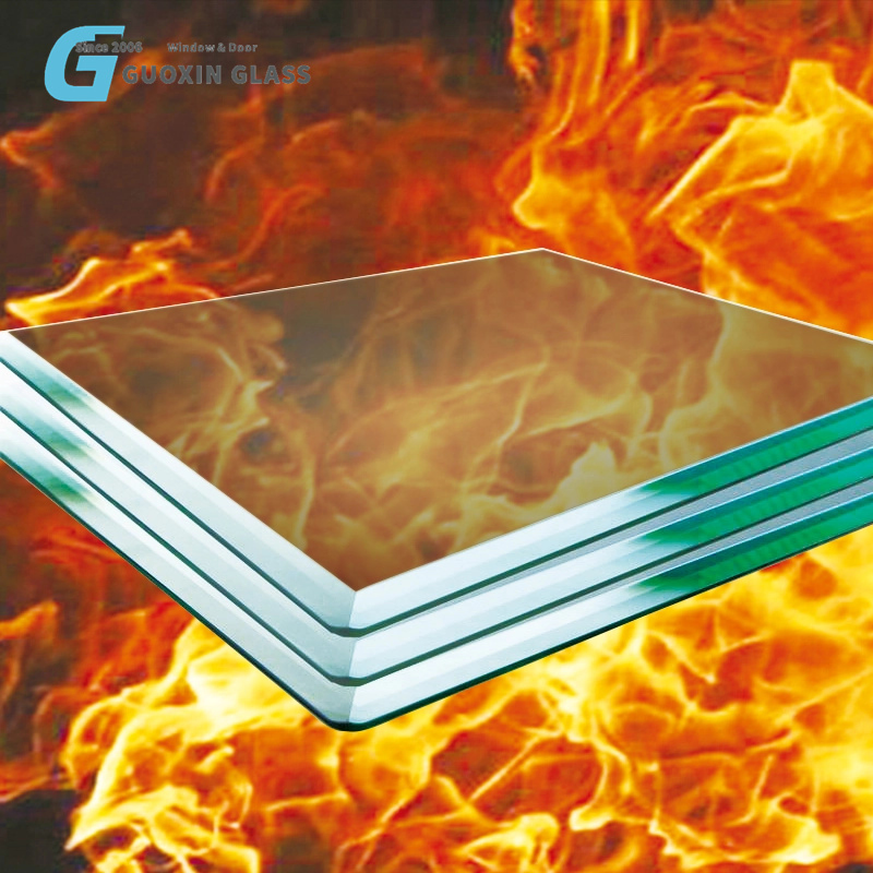 2. Heat Insulating Fire Rated Glass with Waterproof Coating