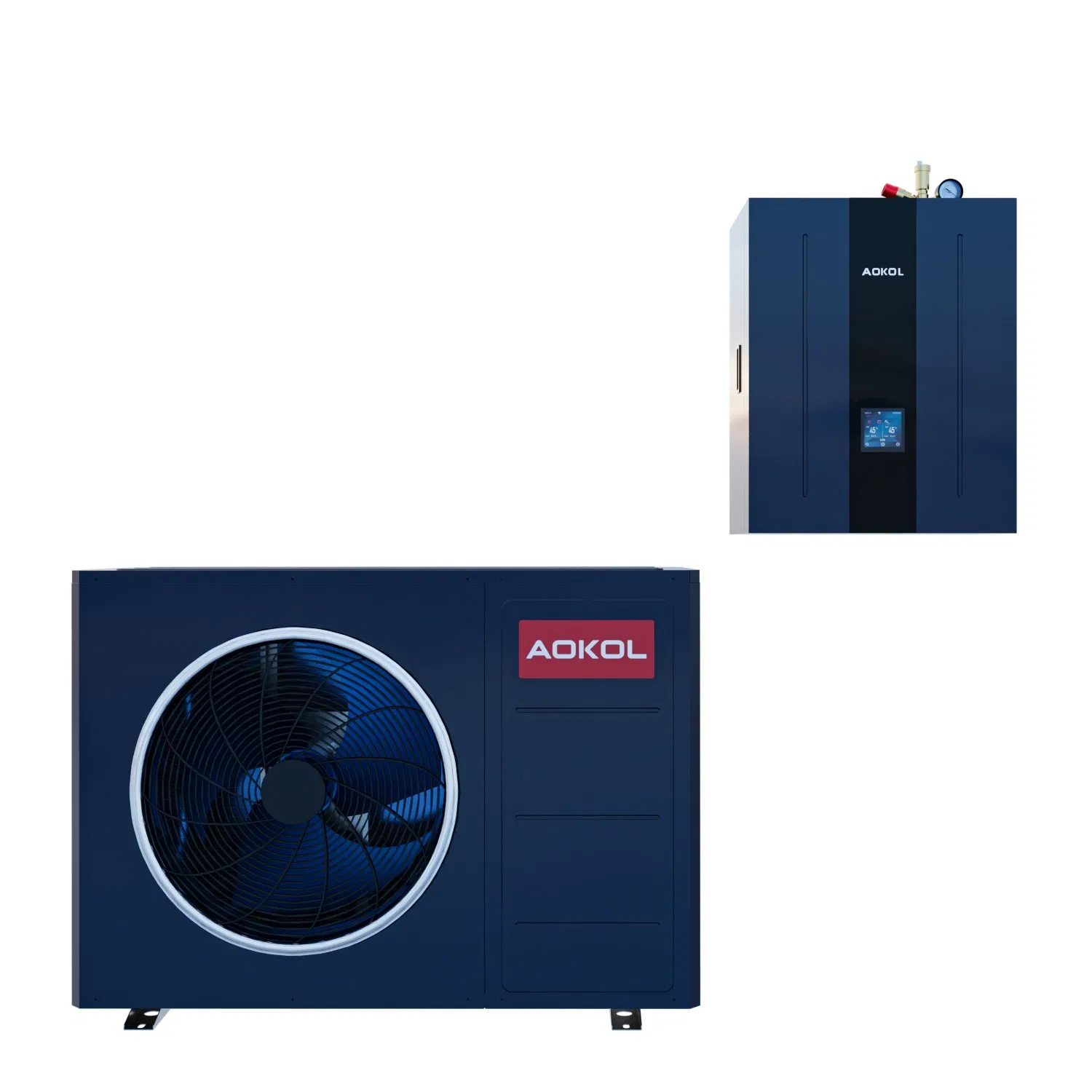 Inverter a+++ Smart 8kw Monobloc Air Source R290 Heat Pump 75° C Cooling Heating Hot Water High with Hydraulic Module