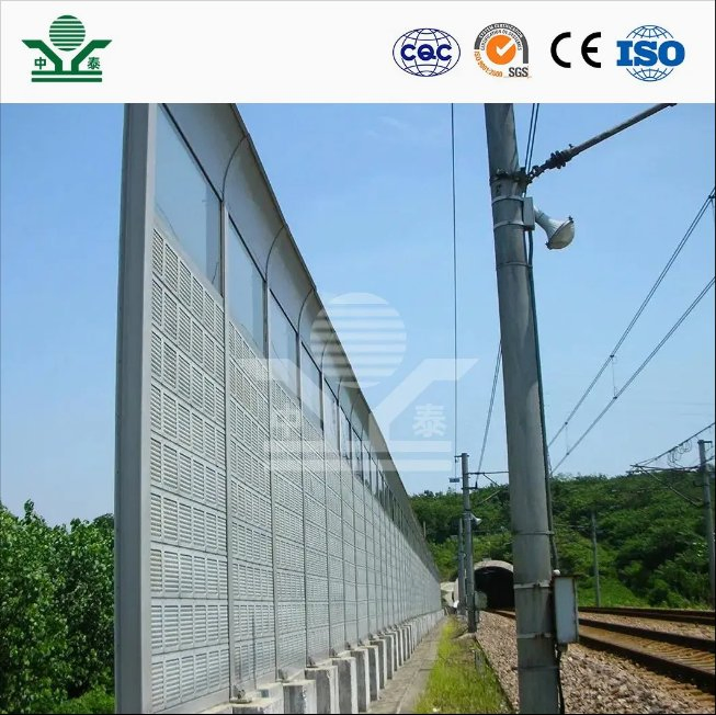 Zhongtai Bridge Sound Barrier China Factory Viaduct Sound Barrier 120mm Soundproof Fence