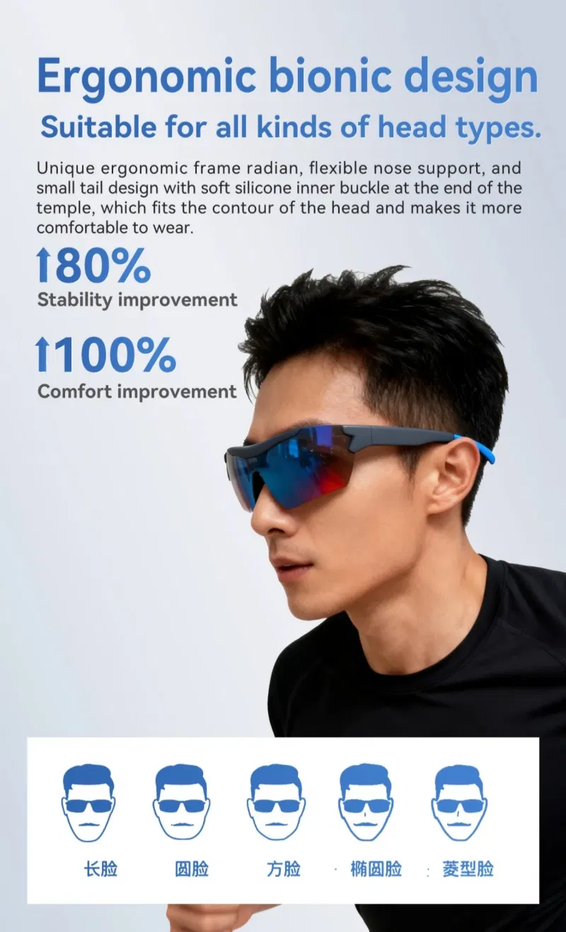 Wholesale Hy03 Smart Ai Glasses Wireless Ai Smart Translation Cycling Outdoor Sports Sunglasses