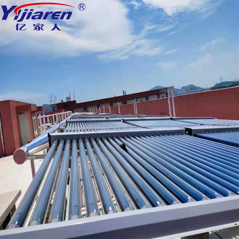 Horizontal Design 50 Tubes Whole Set Vacuum Tube Solar Collector Solar Water Heater